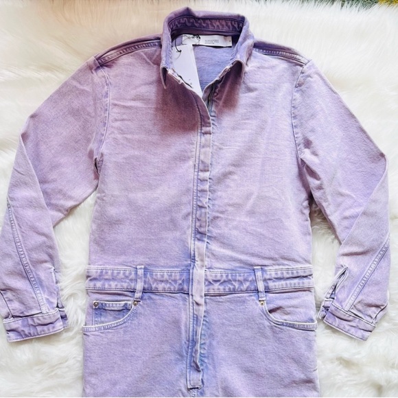 New! Rare IRO Nouka Zip Up Denim Jumpsuit - Picture 6 of 13